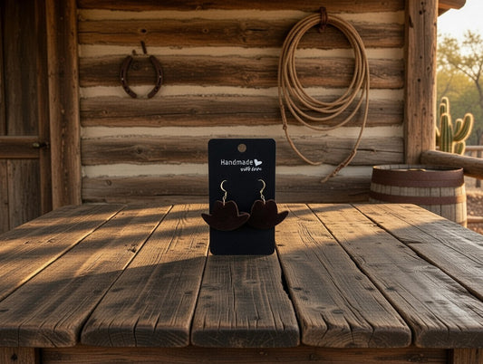 CowGirl Hat Earrings