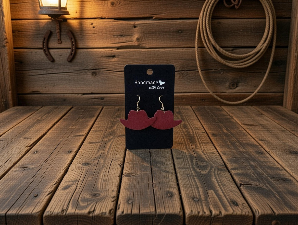 CowGirl Hat Earrings