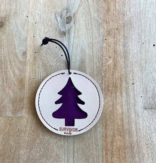 Christmas Tree Ornament Purple