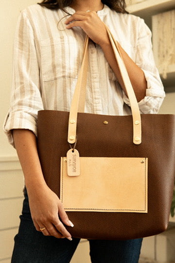 Coffee/Natural Tote