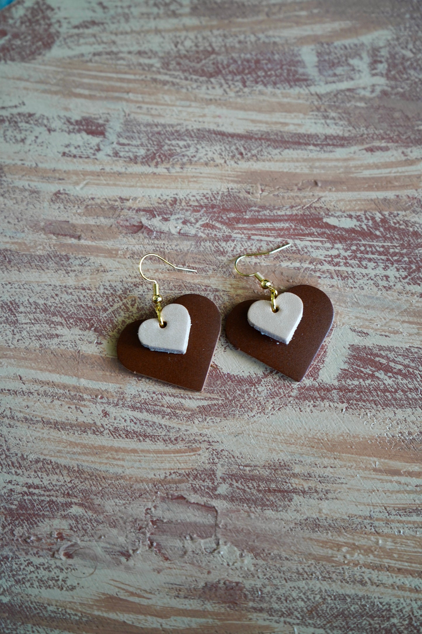 Double-Layered Hazel Hearts Earrings