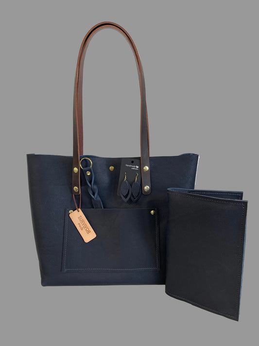 SPRING SPECIAL! - Navy Blue Large Tote