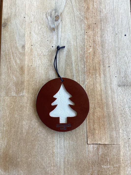Christmas Tree Cognac and Ivory