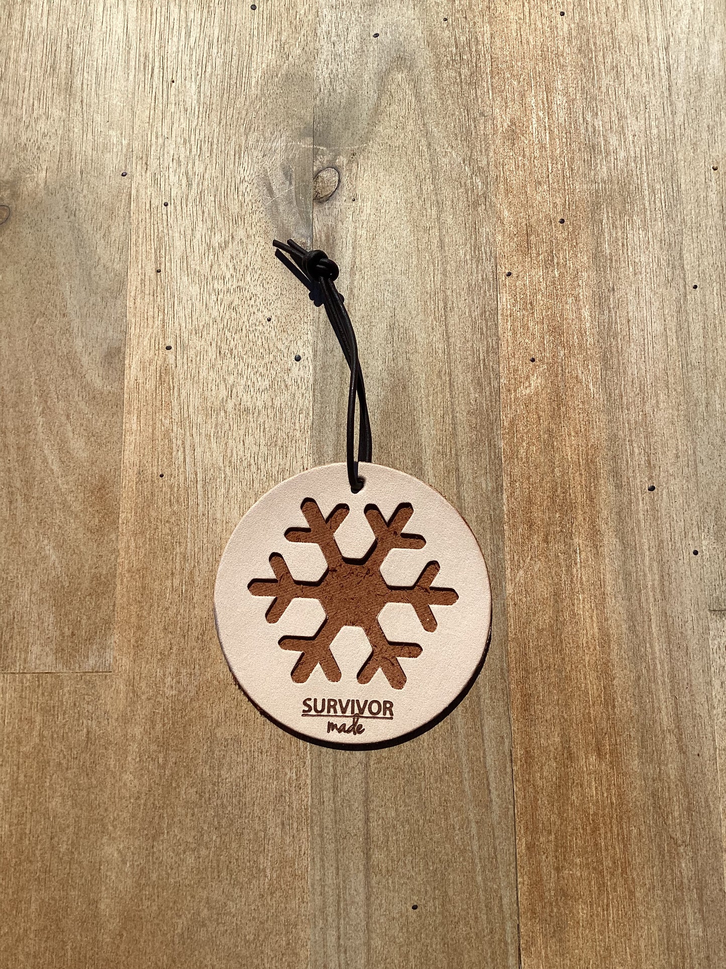 Snowflake Ornament Saddlebrown