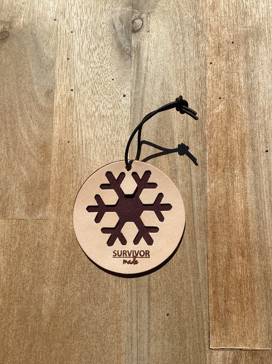 Snowflake Ornament Deep Red