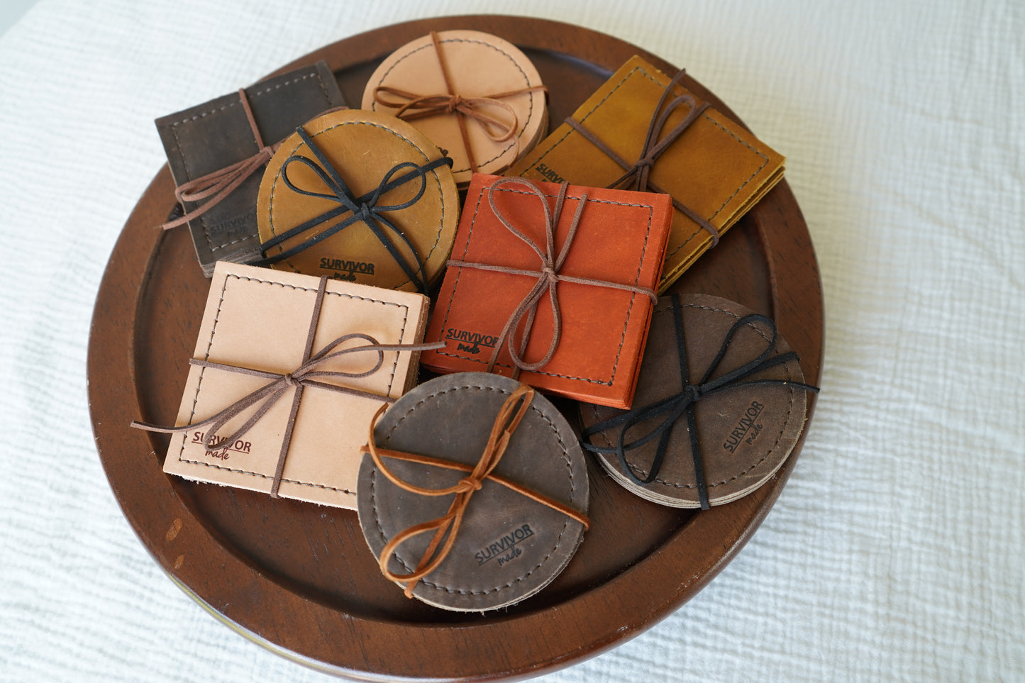 Leather Coasters (Set of 4)