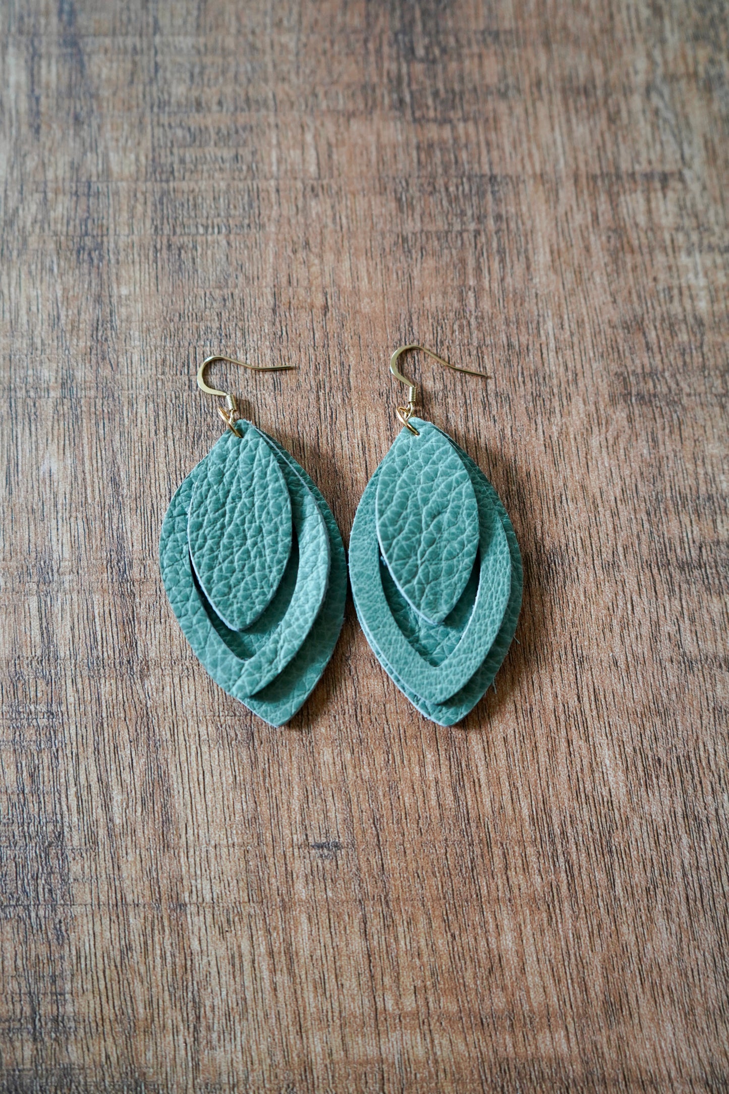 Soft Italian Triple-Layered Chime Earring