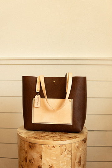 Coffee/Natural Tote
