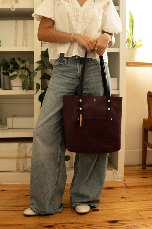 Purple Denver Large Tote