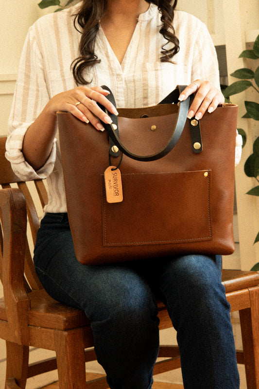 Vermont Cognac Large Tote