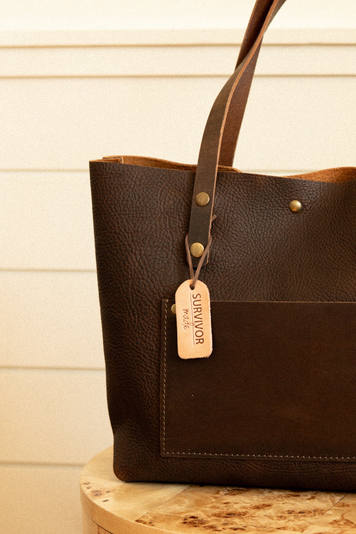 Dark Brown Kodiak Large Tote