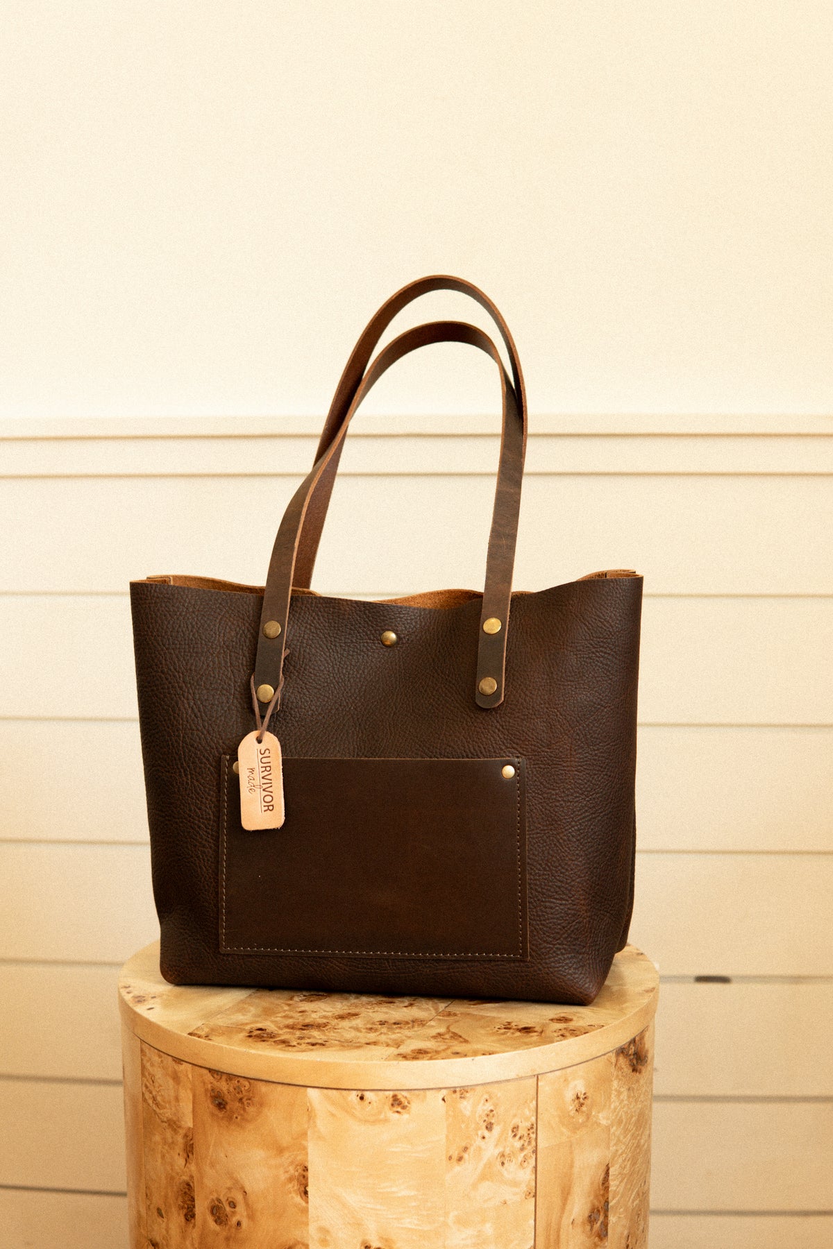 Dark Brown Kodiak Large Tote