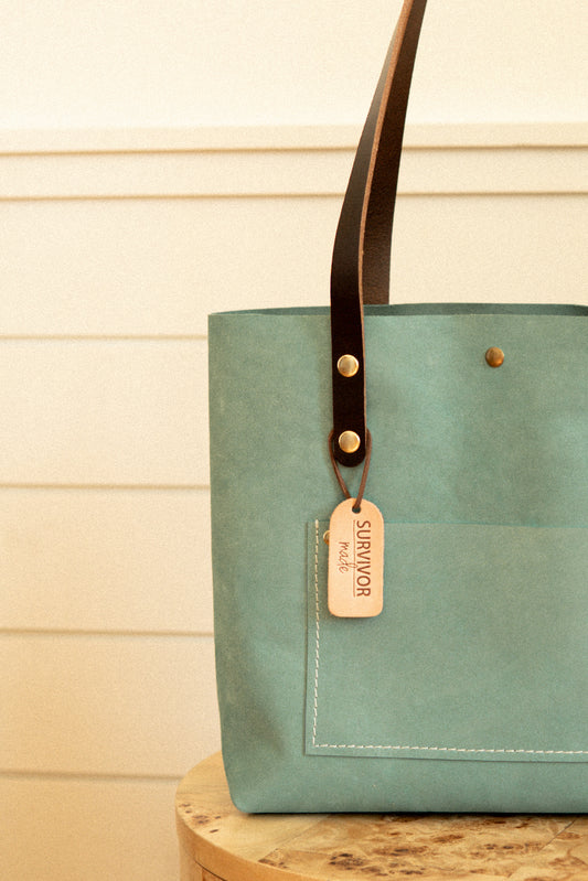 Turquoise Denver Large Tote