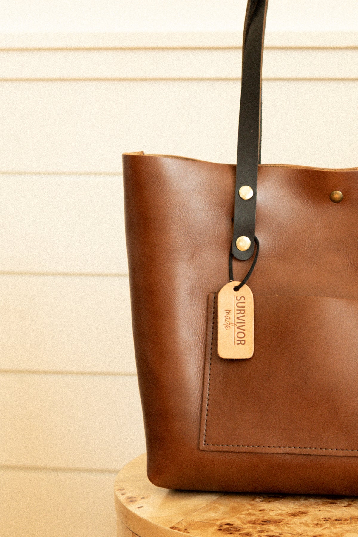 Vermont Cognac Large Tote