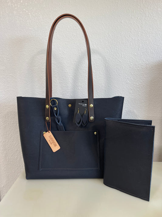 Navy Blue  Large Tote