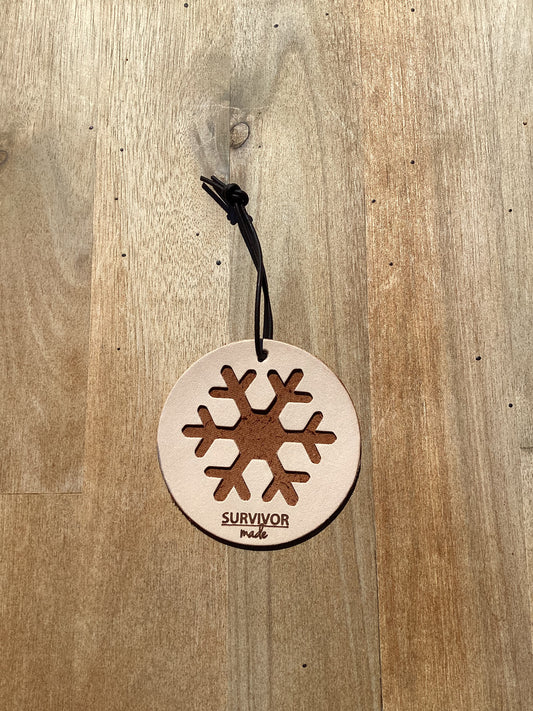 Snowflake Ornament Saddlebrown
