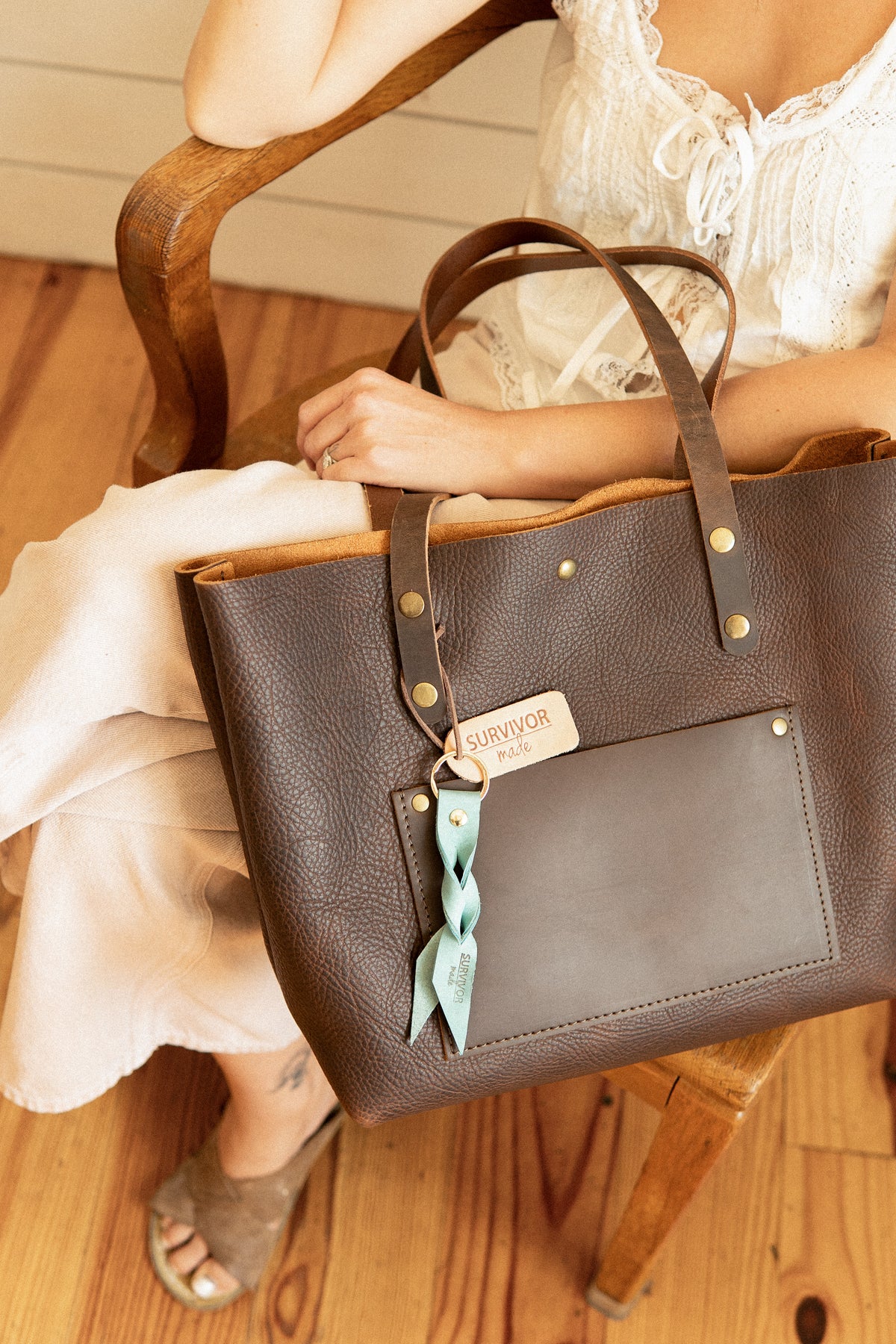 Dark Brown Kodiak Large Tote