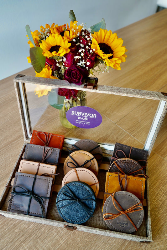 Leather Coasters (Set of 4)