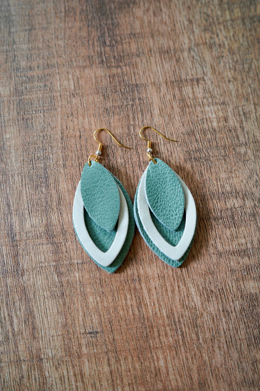 Soft Italian Triple-Layered Chime Earring