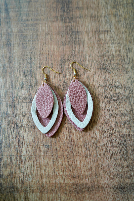 Soft Italian Triple-Layered Chime Earring